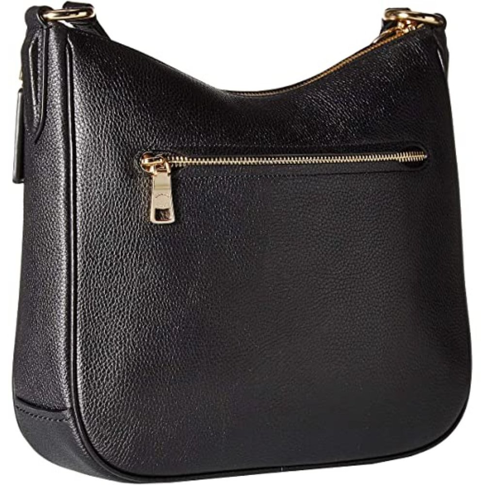 Coach Black Pebbled Leather Crossbody Bag with Gold Hardware - Picture 13 of 15